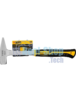 Молоток слесарный Denzel 600 г цельнометаллический, двухкомпонентная рукоятка