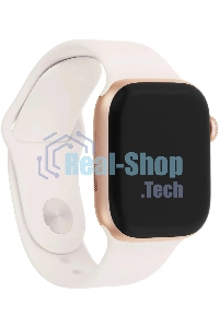 Умные часы Apple Watch Series 11 A3333 46мм OLED корп.розовое золото Sport Band рем.белый разм.брасл.:S/M (MEV64LW/A)