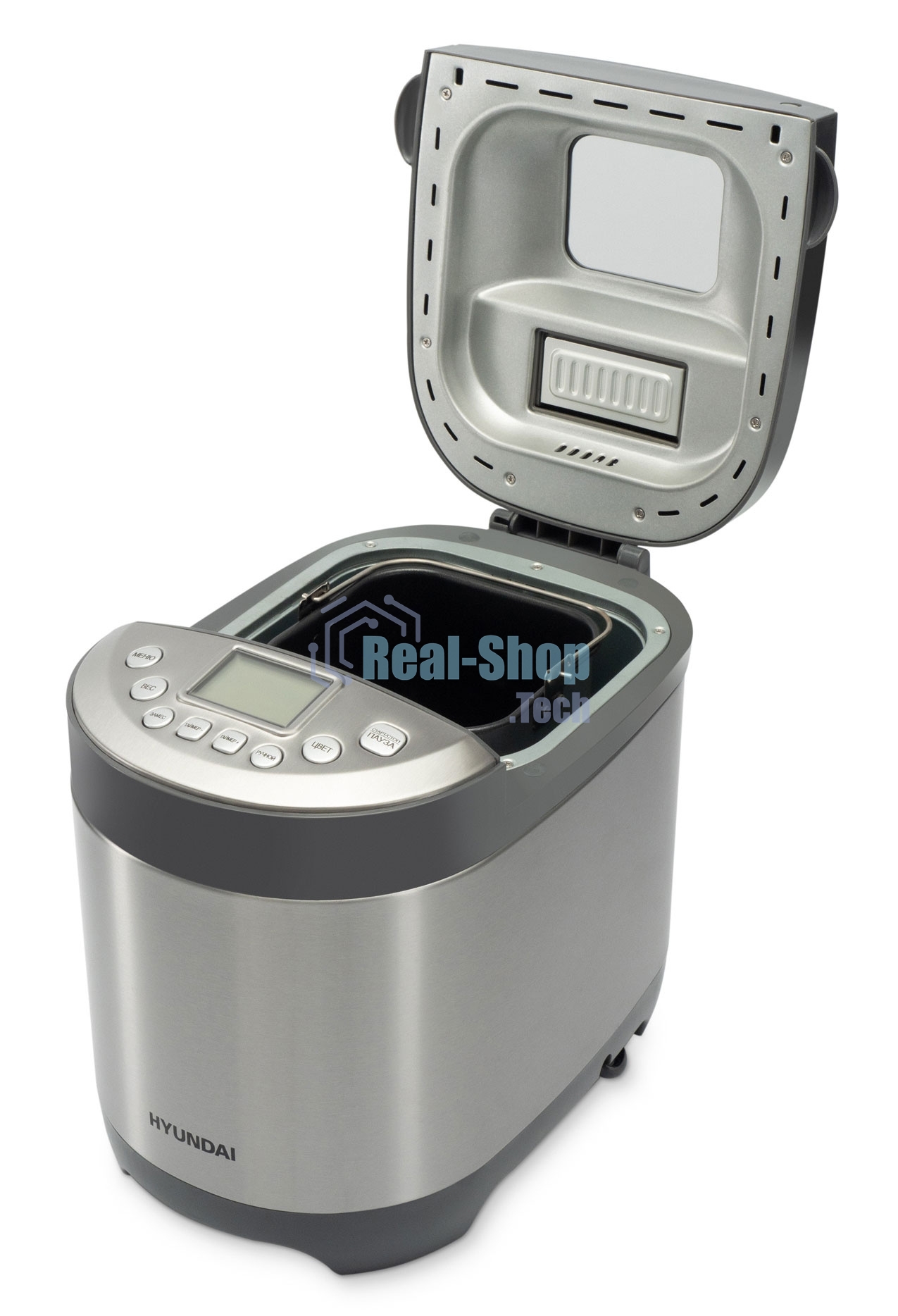 Хлебопечка Hyundai HYBM-4082 550Вт серый/серебристый