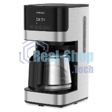 Кофеварка капельная Centek CT-1150 черный/сталь, исп. кофе - молотый, 1.5 л, 1000 Вт.