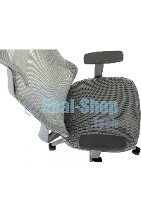 Кресло руководителя Бюрократ MC-G411N-H серый, сетка/ткань, с подголов. крестов. пластик, пластик серый