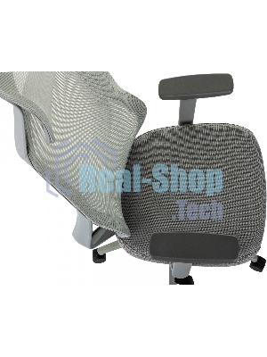 Кресло Бюрократ MC-G411N-H серый, сетка, подголовник