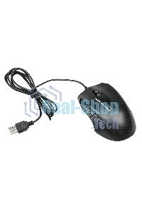 Мышь проводная Nakatomi MON-07U черный, 800 dpi, USB, кнопки - 3