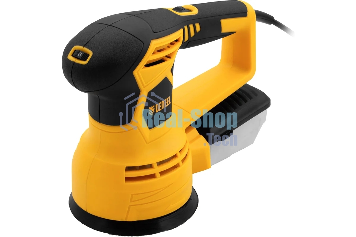 Эксцентриковая шлифовальная машина Denzel OS-125, 450 Вт, 6000-12000 об/мин