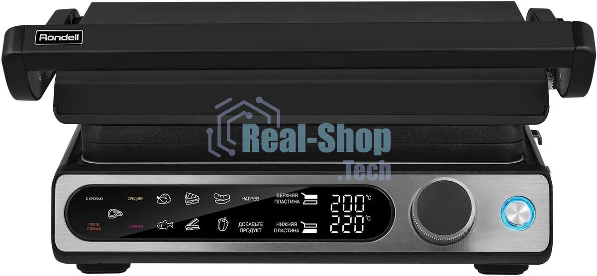 Гриль-пресс электрический Rondell RDE-1700, черный