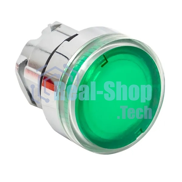 Исполнительный механизм кнопки XB4 зеленый плоский возвратный без фиксации, с подсветкой EKF PROxima XB4BW-G EKF