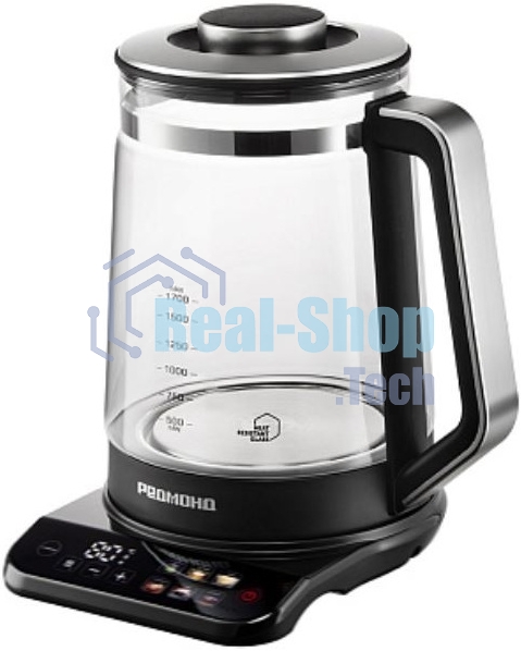 Чайник электрический Redmond KG220 1.7л. 2200 Вт, черный/хром