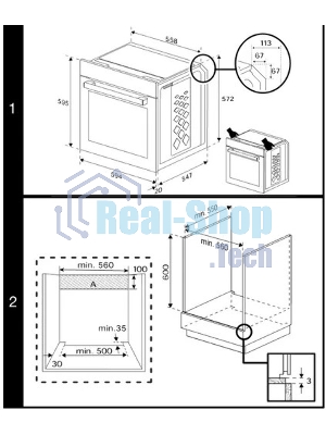 Электрический духовой шкаф Beko BBIM174N0BE, черный