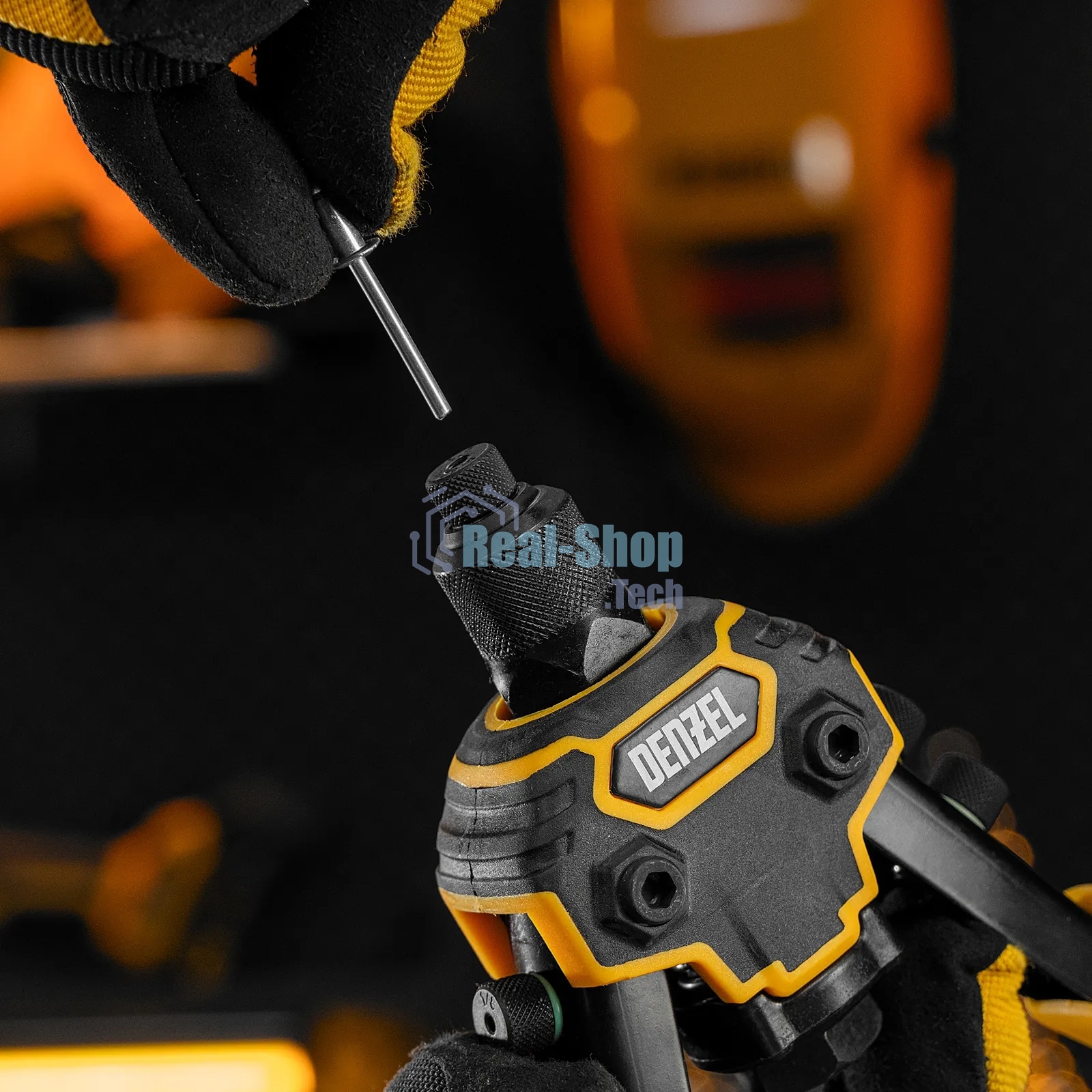 Заклепочник двуручный Denzel заклепки 2,4-3,2-4,0-4,8-6,4 мм