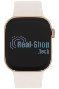 Умные часы Apple Watch Series 11 A3333 46мм OLED корп.розовое золото Sport Band рем.белый разм.брасл.:S/M (MEV64LW/A)