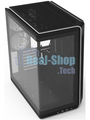 Компьютерный корпус ZALMAN MidTower P60 black (ATX, без БП, 2xUSB 3.0+USB Type C, 5x120мм ARGb) (Zalman P60 Black)