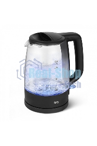 Чайник электрический BQ KT1839G черный. Мощность: 2200 Вт, объем: 1.7 л