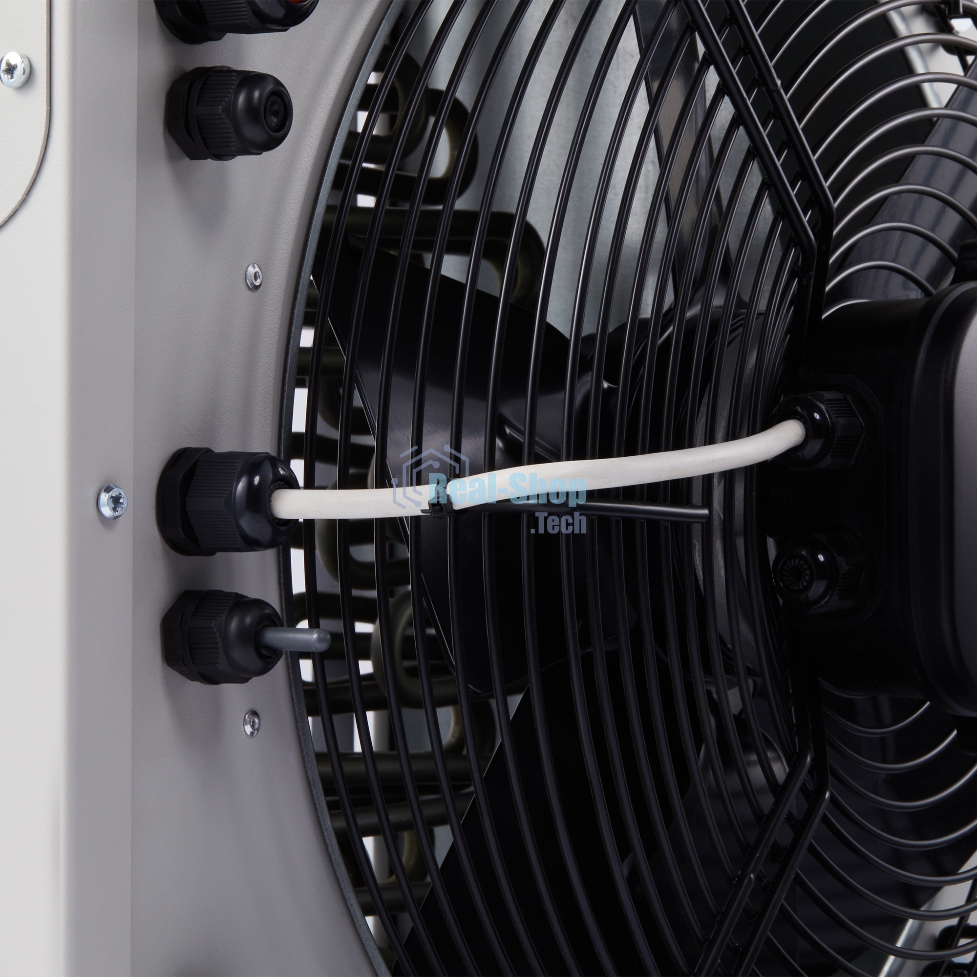 Тепловентилятор Ballu BHP-MW2-10, серый, 10 кВт, 100 м2, механический термостат, пульт д/у