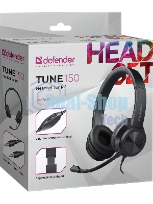 Гарнитура Defender Tune 150 чёрный, проводная