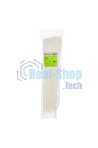 Нейлоновые стяжки Fortisflex КСС 5х400 мм белый 100 штук