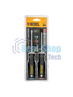 Набор отверток Denzel 2 шт., PH+SL, S2, 3к рукоятка