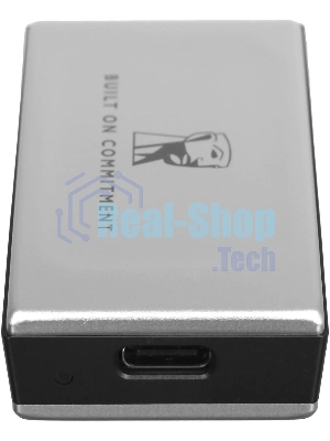 Внешний SSD Kingston XS2000, 4TB, USB 3.2 Gen 2x2 Type-C, R/W 2000/2000, серебристый