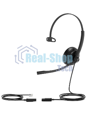 Гарнитура Yealink YHS34 Mono чёрный, проводная, RJ9
