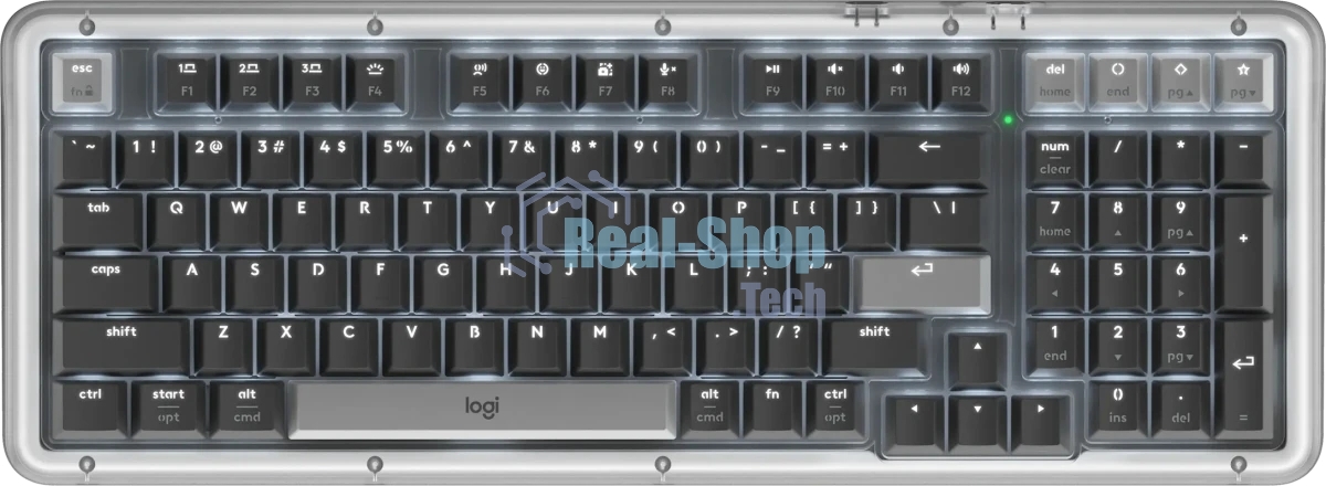 Клавиатура Logitech Alto Keys K98M беспроводная, Bluetooth, радиоканал, серый