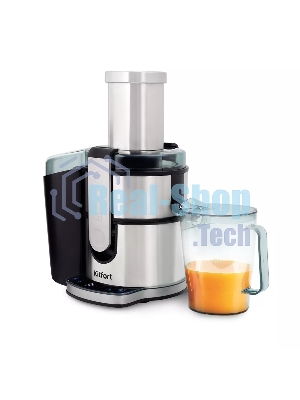 Соковыжималка центробежная Kitfort KT-1120 800Вт стальной/черный