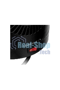 Тепловентилятор керамический Denzel DTFC-1200S, черный, 600/1200 Вт, 12 м2, 3 режима, термостат