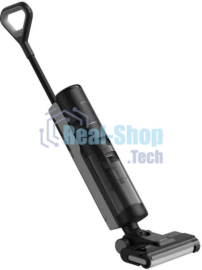Пылесос вертикальный моющий Dreame Wet and Dry Vacuum H12S черный, питание от аккумулятора, 300 Вт, уборка влажная/сухая, пылесборник 0.7 л, работа от АКБ max 35 мин