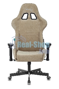 Кресло игровое Бюрократ VIKING KNIGHT LT21 FABRIC песочный крестовина металл/пластик