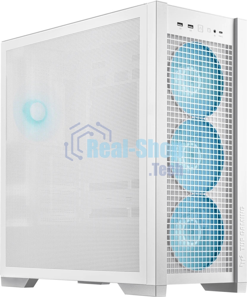 Компьютерный корпус ASUS TUF GAMING GT302 TG ARGb белый/GT302/ARGb FANS/WHT (90DC00I3-B19000)