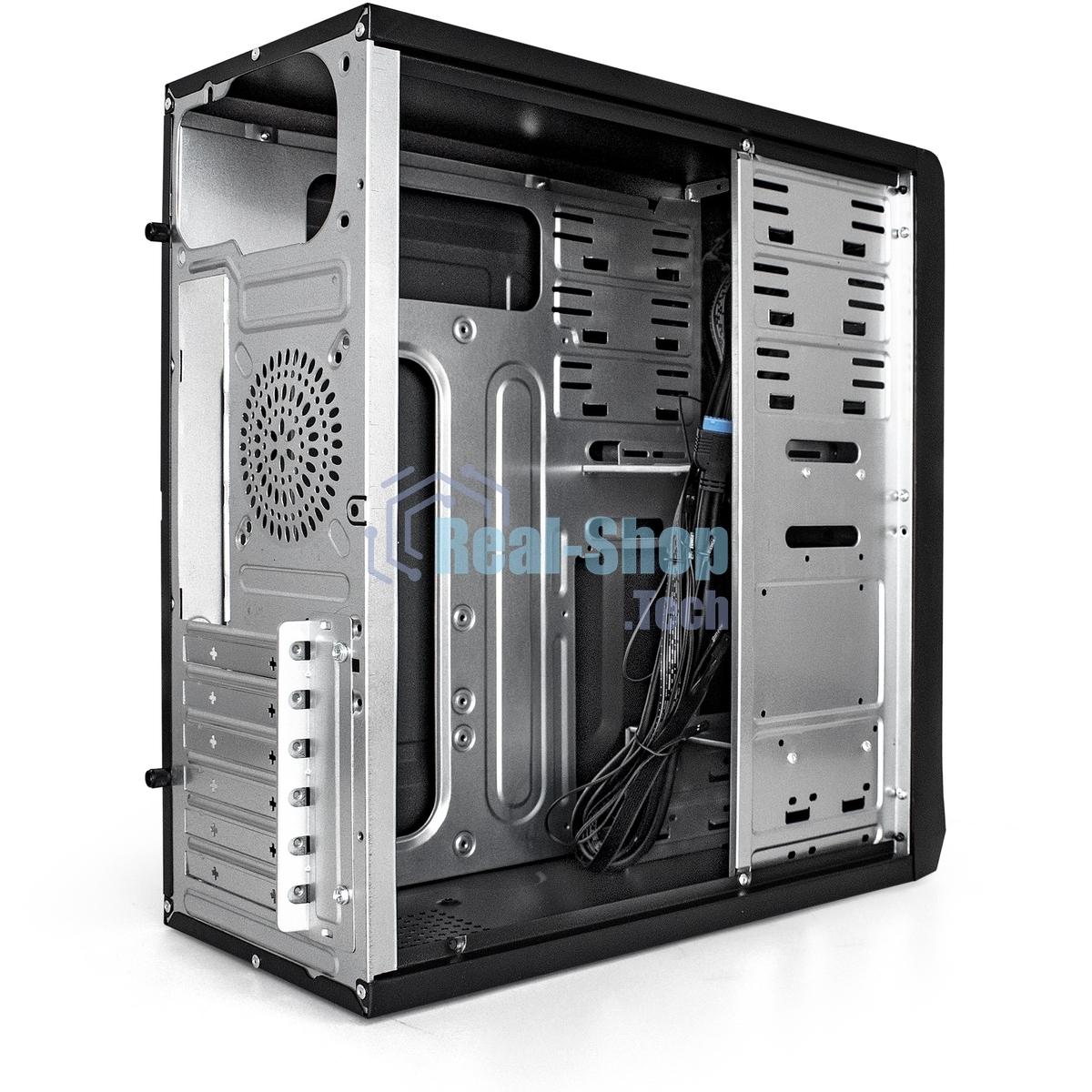 Компьютерный корпус Miditower ExeGate CP-603 Black, ATX, (без БП), 2хUSB+2хUSB 3.0, Audio