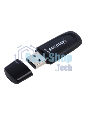 Флешка USB Smartbuy Scout black (SB128GB3SCK), 128Gb, USB 3.0, R/W 100/40, черный