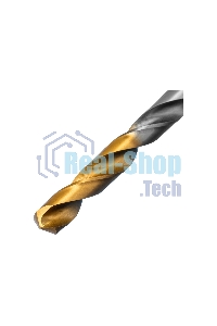 Сверло спиральное по металлу Denzel 6 х 139 мм, Р6М5, Golden Tip, удлиненное