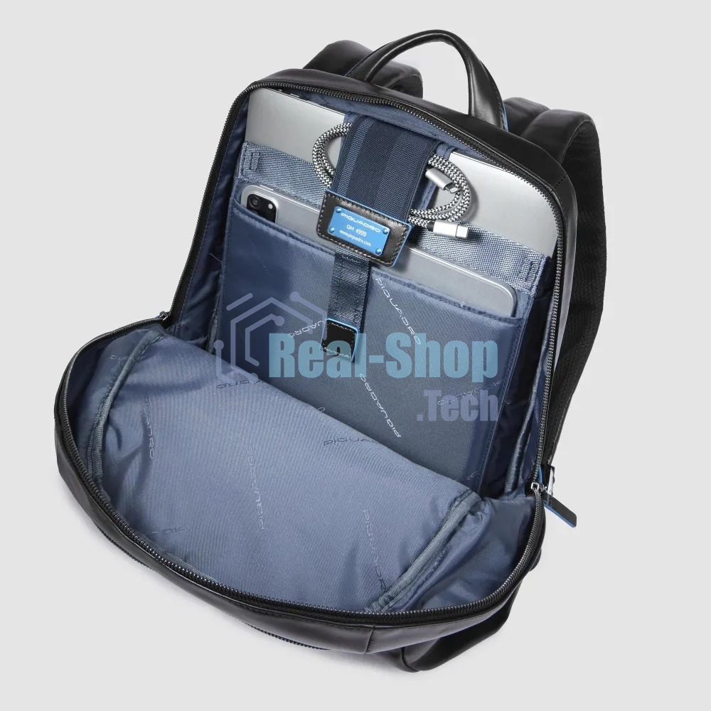 Рюкзак для ноутбука Piquadro Blue Square CA3214B2/N черный натур.кожа