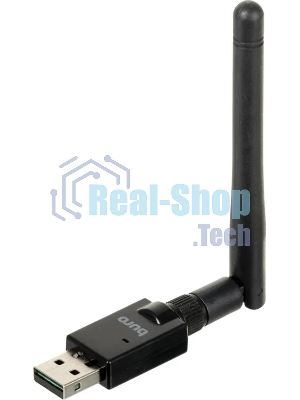 Адаптер USB Buro Bluetooth 5.0+EDR class 1 100м черный