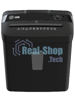 Шредер Cactus CS-SH-A3 (секр.P-4) перекрестный 6.лист. 13лтр. скобы пл.карты