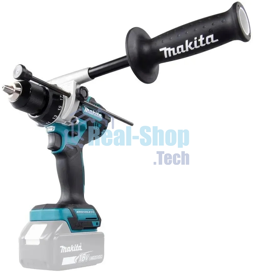 Дрель-шуруповерт Makita DHP486Z, 18 В, 0 Ач, 130 Нм, бесщеточный, ударный