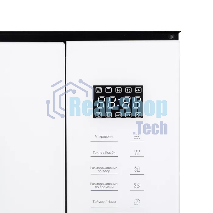 Микроволновая печь встраиваемая DeLonghi DMO 25BB ROMA белый, 25 л, 1450 Вт, переключатели - сенсор