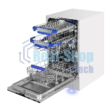 Посудомоечная машина Maunfeld MLP45230 Light Beam Inverter Wi-Fi, нержавеющая сталь, 44.8 см, 10 компл., 47 дБ, класс A+++