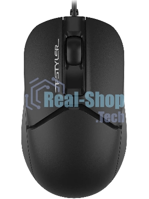 Мышь проводная A4Tech Fstyler FM12S черный, 1200 dpi, USB, кнопки - 3