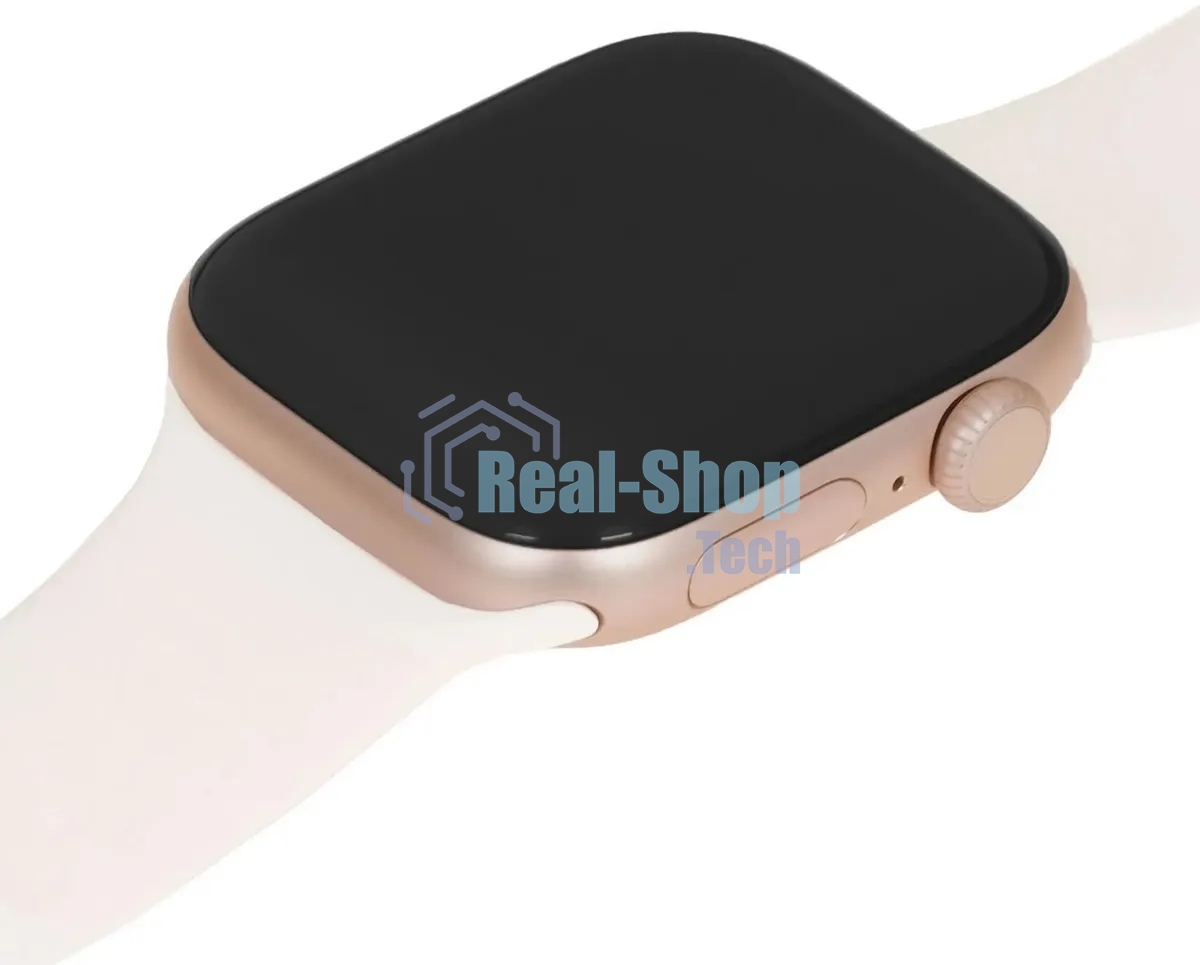 Умные часы Apple Watch Series 11 A3333 46мм OLED корп.розовое золото Sport Band рем.белый разм.брасл.:S/M (MEV64LW/A)