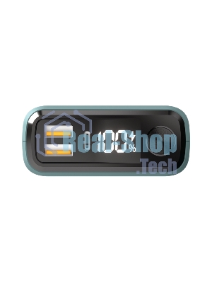 Портативный аккумулятор OLMIO QS-30, 30000mAh, 22.5W, QuickCharge3.0/PowerDelivery, LCD, темно-зеленый