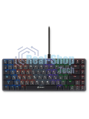 Клавиатура проводная Oklick K615X (1934413), USB, серый + серебристый