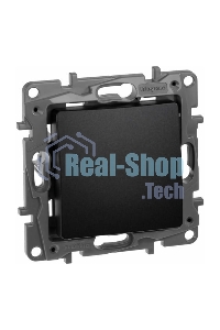 Выключатель одноклавишный, автоматические клеммы, Etika, 10AX, 250В~, антрацит