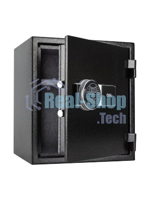 Сейф огнестойкий Deli ET587 380x 420x 300 мм, электронный/ключевой, черный