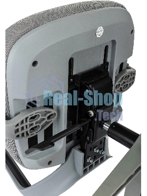 Кресло Бюрократ MC-G411N-H серый, сетка, подголовник