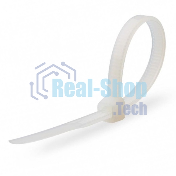 Нейлоновые стяжки Fortisflex КСС 5х400 мм белый 100 штук