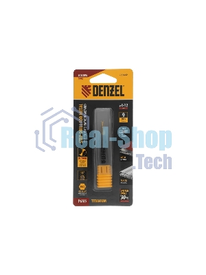 Сверло ступенчатое Denzel 4-5-6-7-8-9-10-11-12 мм, Р6М5, 6-гр. хвостовик 723602