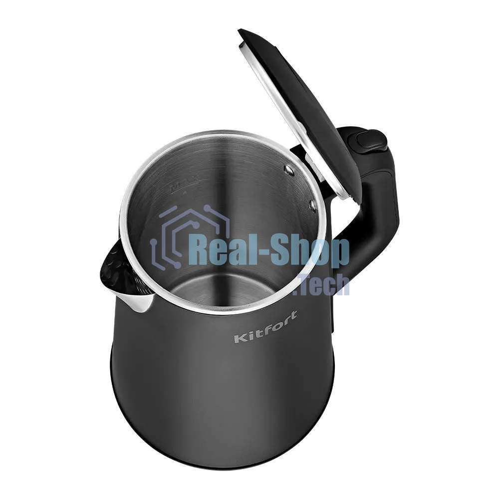 Чайник электрический Kitfort КТ-6188 1.6л. 1500Вт черный корпус: пластик