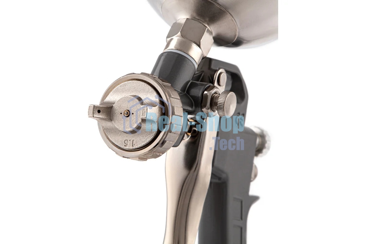 Краскопульт пневматический Matrix краскораспылитель пневмат. с верхним бачком v= 0.6л + сопла