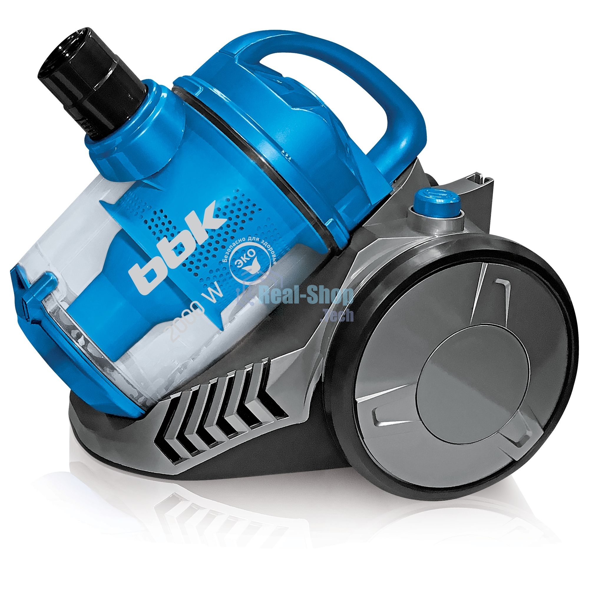 Пылесос BBK BV1506 синий, 320/2000Вт, уборка сухая, пылесборник циклон конейнер 2,5л