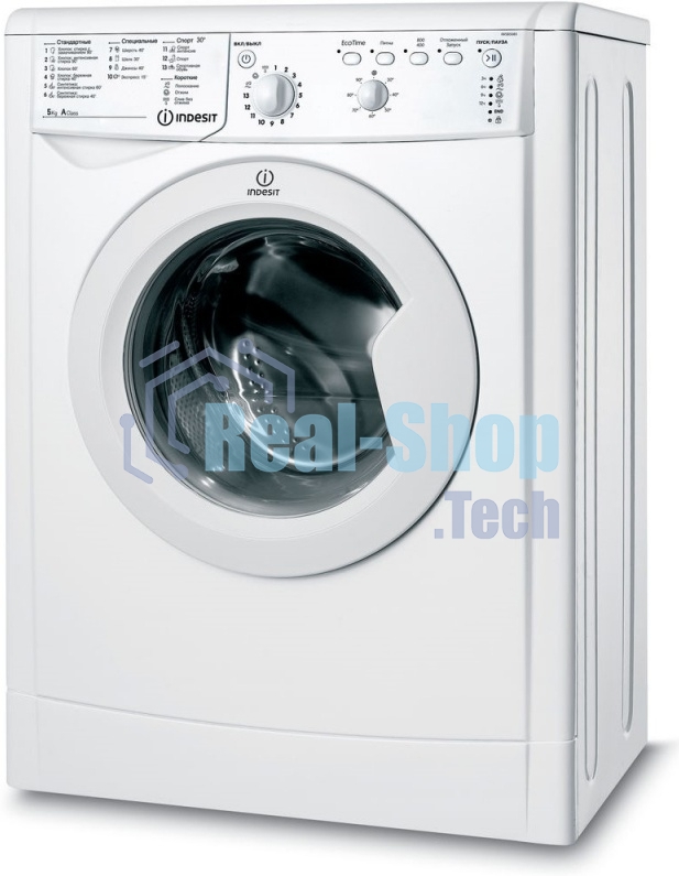 Стиральная машина Indesit IWSB 5085 CIS белый, загрузка фронтальная 5 кг, 800 об/мин., класс: А